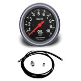 Manômetro Pressão De Óleo 10kl + Kit Instalação Sport2 60mm