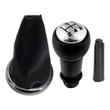 Manopla Bola Cambio Cromada + Coifa Citroen C3 Com Aro Cromo