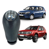 Manopla Bola Câmbio Cromado Top Renault Duster Oroch Fluence