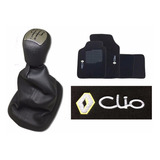 Manopla Coifa De Cambio Jogo Tapetes Renault Clio 2000-2016