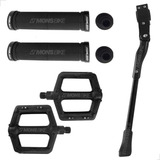 Manopla Punho Bike Mtb C/ Travas + Pedal + Pezinho Aro 26/29