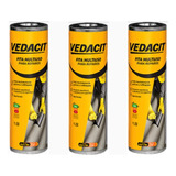 Manta Asfáltica Adesiva Aluminio Vedacit 45cm/10mt (3 Rolos)