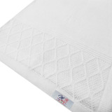 Manta Bebê Tricot Batizado Maternidade Tricô Luxo Trabalhada