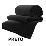 Manta Casal Quentinha Soft Fleece Macia Microfibra Preto