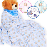 Manta Cobertor Bebe Malha Dupla Face Ovelha 90x90cm