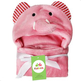 Manta Cobertor Toalha Bebê Com Capuz Bichinhos Fleece Lorben