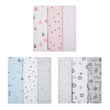 Manta Cueiro Flanelado Bebê Menina Menino - Kit 3 Unidades