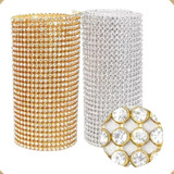 Manta De Strass Alto Brilho 40 Fileiras X 45cm - Escolha