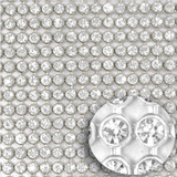 Manta De Strass Cristal Legitima 22cm X 1,20 Metros Dourada