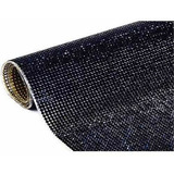 Manta De Strass Cristal Preta 1.20 Mts X 45cm