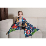 Manta Fleece De Sofa Solteiro Avengers 1,25m X 1,50m