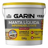 Manta Líquida Branca 3.6kg Impermeabilizante Acrílica Pronta