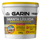 Manta Líquida Emborrachada Impermeabilizante Garin 3,6kg Cor Branco Garin Rende Muito