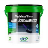 Manta Líquida Preta Proteção Elasticidade Aderência Viapol