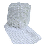 Manta Meia Pérola Abs Branca 4mm 3/metros Mmbiju