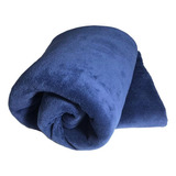 Manta Microfibra Lisa Casal Cobertor Soft Macia 1,80m X 2,00m Cor Azul Royal Inverno Quente Grossa Hazime Enxovais