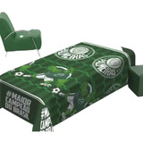 Manta Palmeiras Jolitex Licenciada Cobertor Soft Solteiro