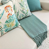 Manta Para Sofa E Cama Decorativa Xale 1,2x1,8cm Colorida