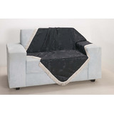 Manta Para Sofá Pet Jacquard E Suede Com Franja - Envio Já