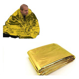 Manta Termica Cobertor De Resgate Sobrevivencia Dourada