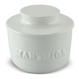 Manteigueira De Cerâmica 250gr Mondoceram Gourmet - Branca