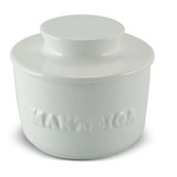 Manteigueira De Cerâmica Branca 250g Mondoceram Gourmet