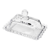Manteigueira De Cristal Pearl Bolinha 14cm Wolff