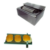 Manteigueira Passador De Manteiga (nova) +régua Para 3 Pães