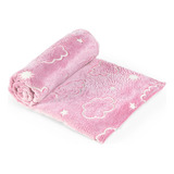 Mantinha Berço Fleece Brilha No Escuro Manta Bebe 3d Macia