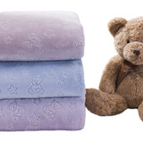 Mantinha De Berço Fleece 3d Manta Criança Bebê Soft Inverno