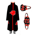 Manto Akatsuki Cosplay Itachi Tobi Naruto + Mascara M39