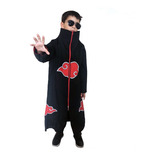 Manto Akatsuki Cosplay Naruto Fantasia Anime Capa Itachi