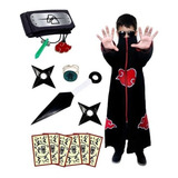 Manto Akatsuki Deidara Bandana Pedra Renegada Cosplay Naruto