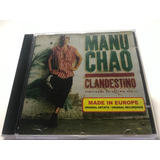 Manu Chao - Clandestino Cd Lacrado Fabrica Importado Europeu