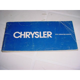Manual Chrysler 1972 72 New Yorker 300 Mopar Original