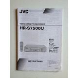 Manual De Instruções Video Cassete Jvc