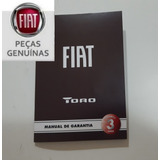 Manual De Revises E Garantia Fiat Toro 2019 Em Diante