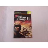 Manual Do Jogo Conflict Desert Storm 2 Do Xbox Clássico 