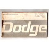 Manual Do Proprietario Dodge Dart - Charger Rt Original 1977