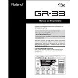Manual Em Português Roland Gr33