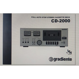 Manual Esquema Elétrico Gradiente Tape Deck Cd-2000 / S-95