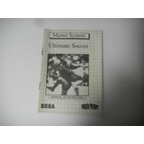 Manual Instrução Ultimate Soccer Master System Original 
