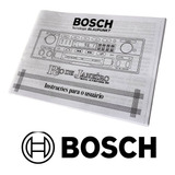 Manual Instruções De Usuário Toca-fitas Bosch
