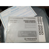 Manual Instruções Pioneer Keh-3500 Keh-2500 E Cert. Garantia