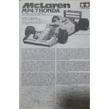 Manual Kit Tamiya 1/20 Mclaren Mp4/7 - Senna
