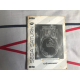 Manual Mortal Kombat Trilogy Sega Saturn Original Tectoy
