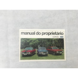 Manual Proprietário Ford Corcel 1970 2º + Adesivo Brinde