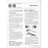 Manual Tape Deck Kenwood Kx-50 # Novo 