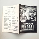 Manual Virtual Pinball Sega Mega Drive