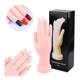 Mão Articulada Treino Manicure Unhas Gel Acrigel Postiça K